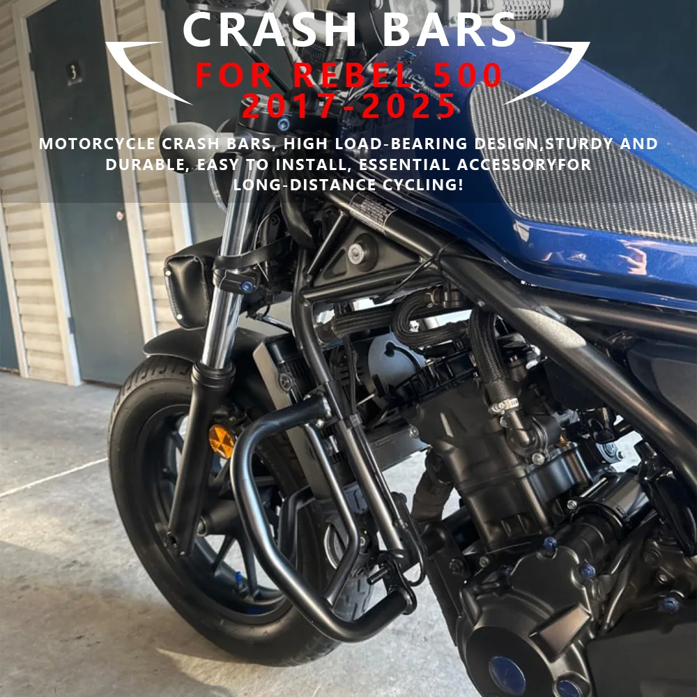 

Engine Guard Crash Bars For Honda Rebel 500 2017-2025 Rebel500 Bumper Falling Protection
