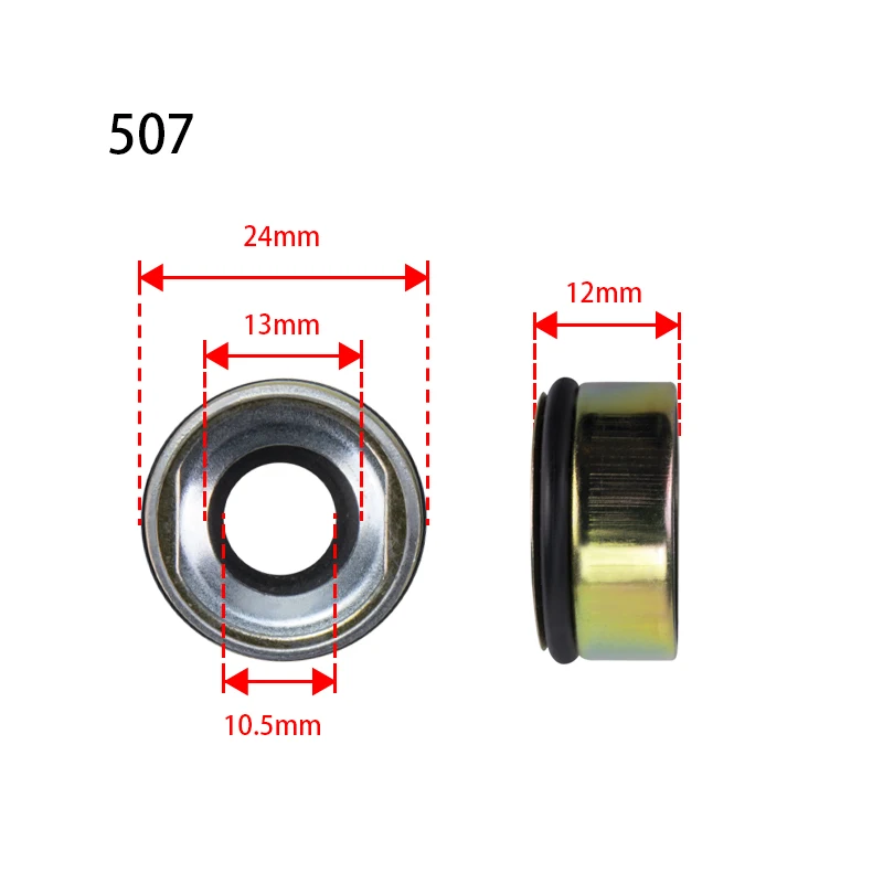 A/C Compressor Shaft Seal for SD505 SD507 TR70 TR90 TR105 MIT MSC90C MSC105C FX80/FX105V SH942/K600 HONDA K600 R134a