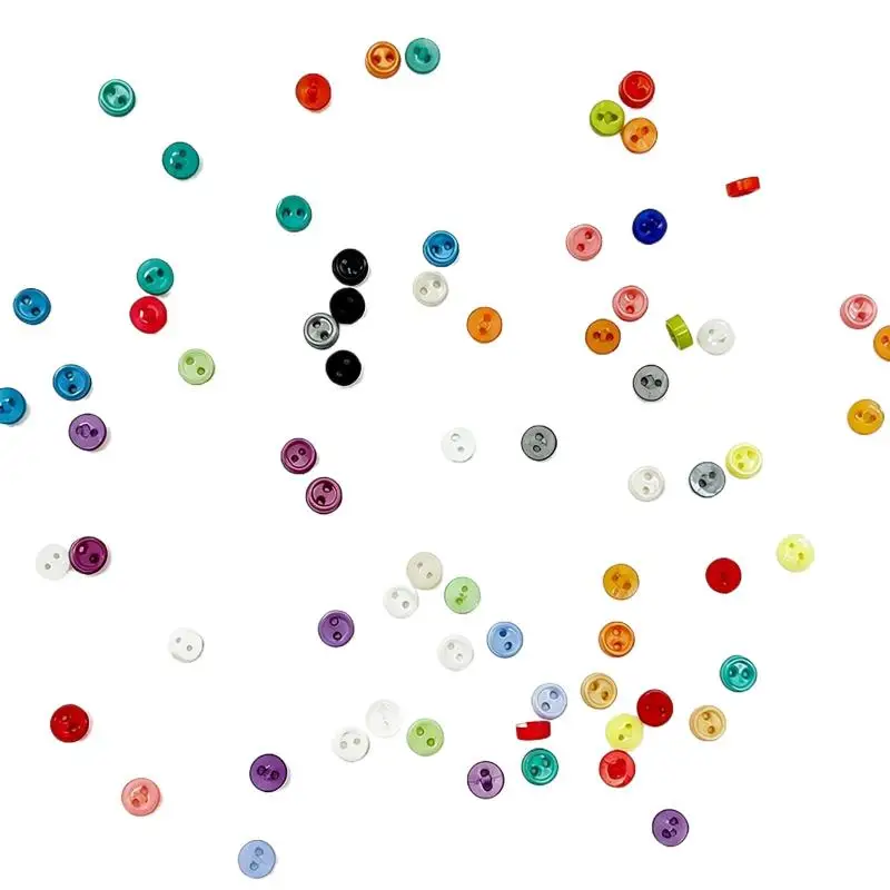 100 Stück 3-mm-Mini-Knöpfe, Retro-Harzknöpfe für DIY-Cartoon-Puppen, Kleidung, Schuhe, zum Nähen, für Scrapbooking, Kartenherstellung und Handarbeiten. – Detail 7