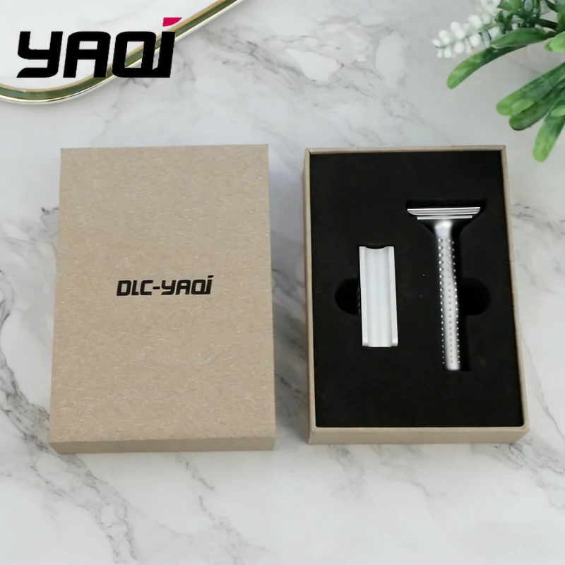 

2026 YAQI Sputnik Aluminum Men Safety Razor And Holder w/gift box 1.25mm blade gap
