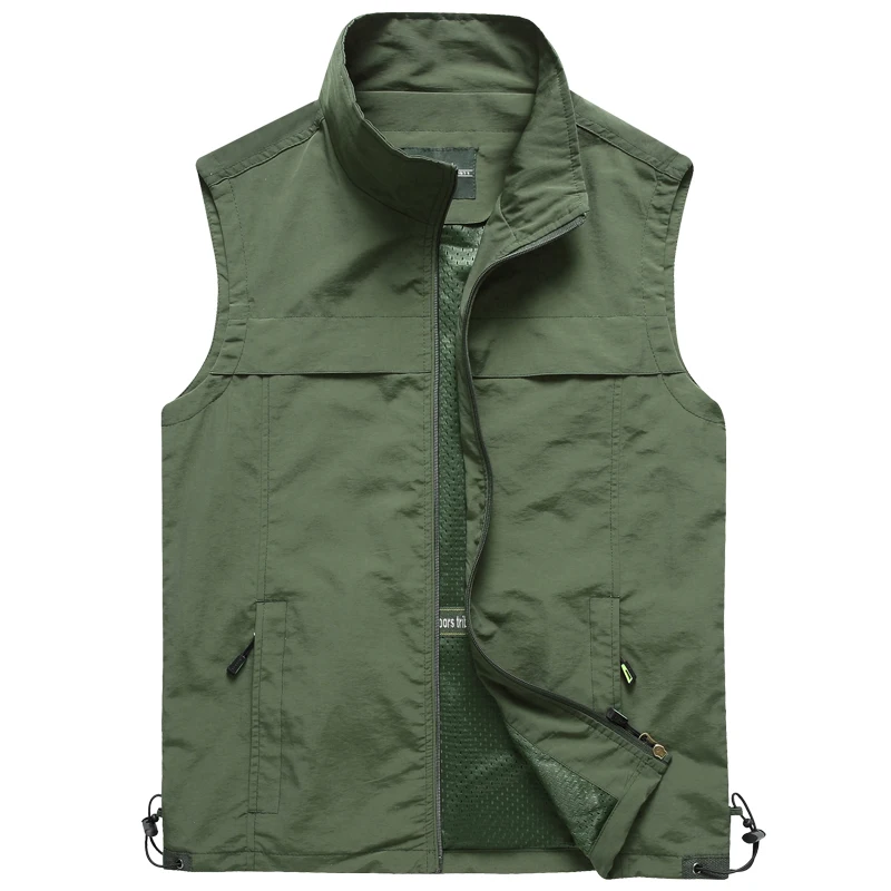 Fishing Photography Military Tactical Vest Summer Multi Pockets Mesh Jackets Waterproof Quick Dry Waistcoat Camping Hunting