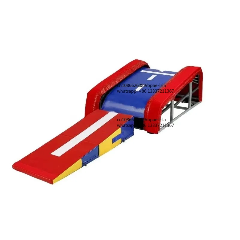 Factory Supply Customized Soft Indoor  Gymnastics Trampoline T-Trainer  Protective Net Alloy Steel Vaulting Table Trainer