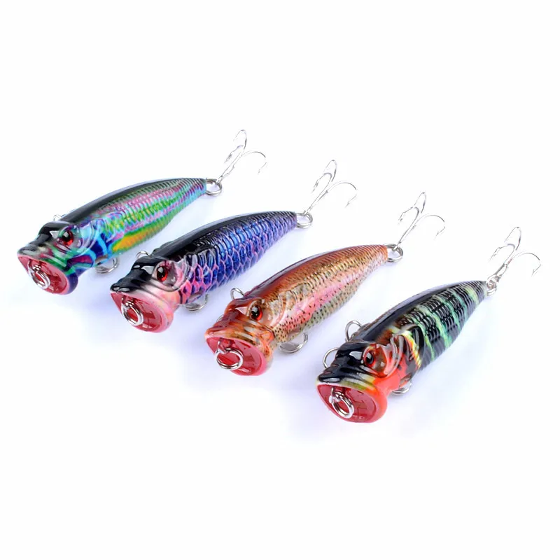 Surface System Wave Crawler Bionic Bait Color Painting Series 8 #Fish Hook Plastic Hard FISHING BAIT Manufacturer, 6.5cm, 7.9g