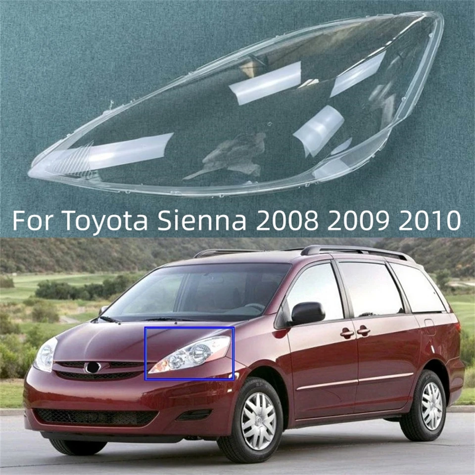 

Поп для Toyota Sienna 2008 2009 2010, внутренние запасные части автомобиля, фары, крышка лампы, замена оригинального абажура