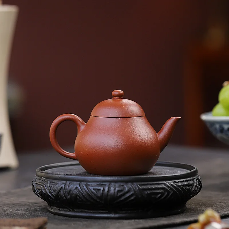 130cc Chinese Yixing Zisha Small Teapot Pear Shaped Shengsha ZhuNi Clay Teapot