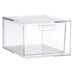 Stackable Storage Box Drawers Organizing Plastic Organizer Bins Clear Containers Small Large Fridge Refrigerator Storage Box