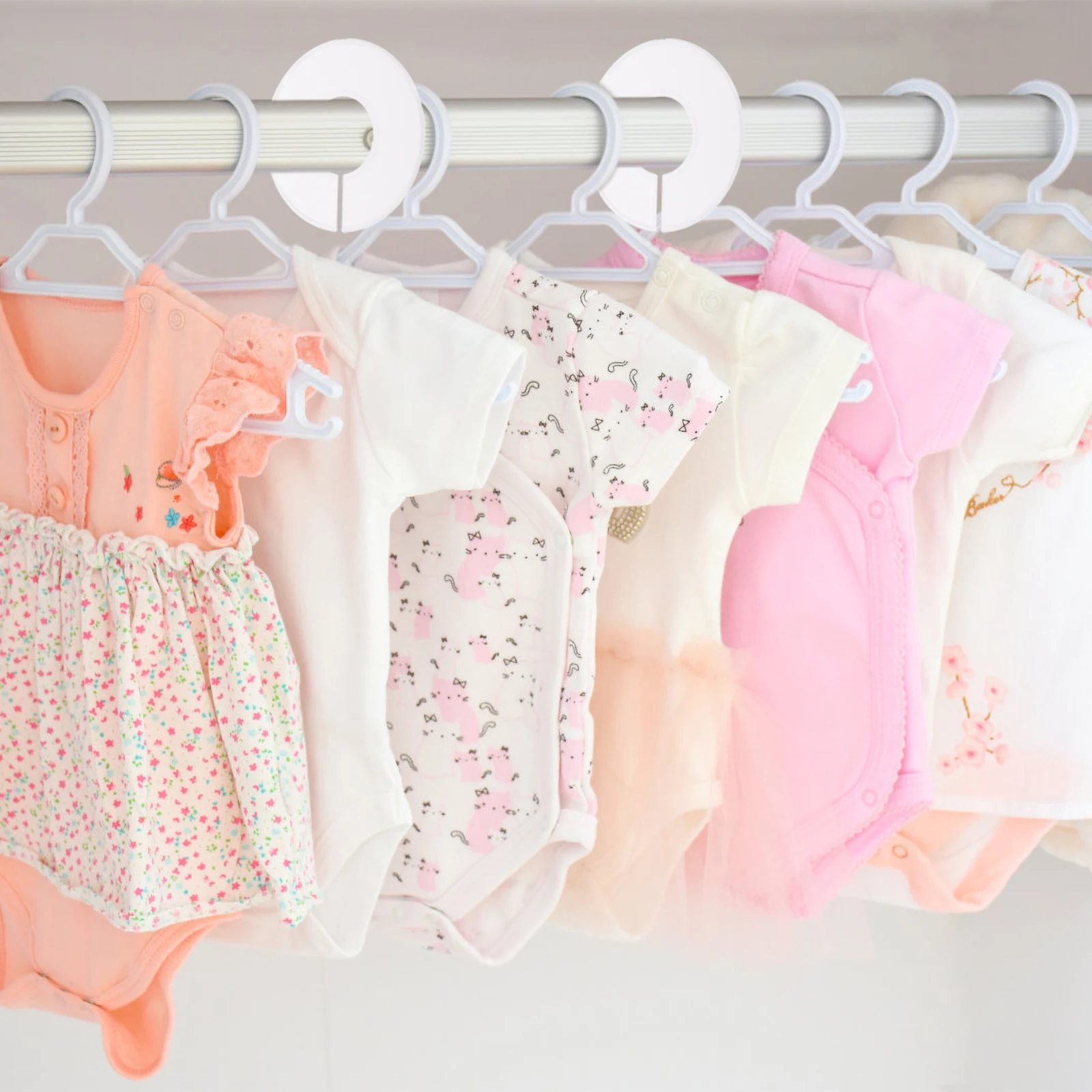 

1 Set Clothes Size Dividers Closet Organizers Abs Material Lightweight Wardrobe Hanging Dividers For Baby Clothes Towels