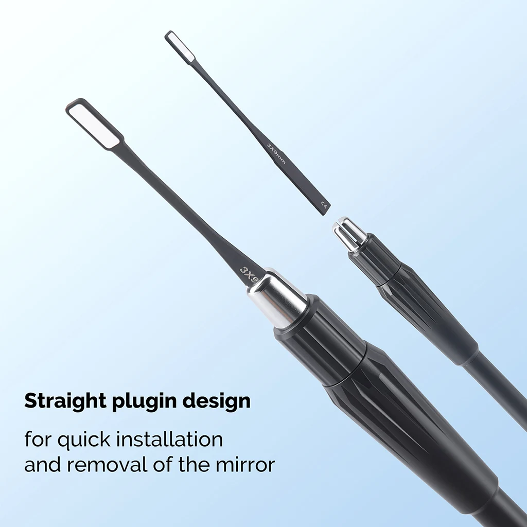 AZDENT Dental-Mikro-Mundspiegel, flexibler, sterilisierbarer Reflektor, Odontoskop, multifunktionale Prüfspiegel, abnehmbarer Griff – Detail 4