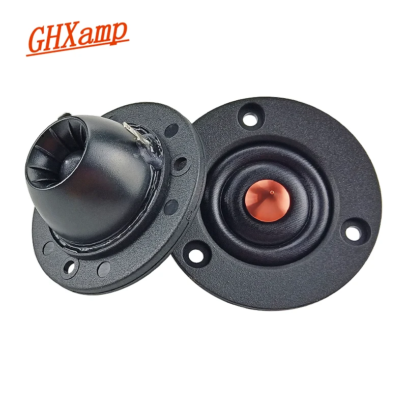 GHXAMP 2 Inch 65mm Dome Tweeter Speaker Unit Chinese Silk Diaphragm Neodymium Treble Car Home Theater DIY Bright 20W 2PCS