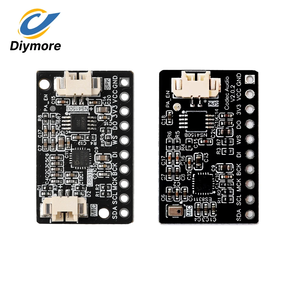 Audio Amplifier Module With External/Onboard Microphone ES8311+NS4150B Audio Module For Development Board ESP32 C3 /ESP32 S3