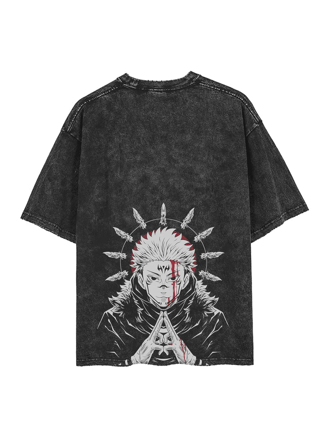 

Retro Graphic King Cursed Double-Sided T-Shirt Men's 2026 Summer Fashion Oversize Street High Quality Top Harajuku Y2K Clothing