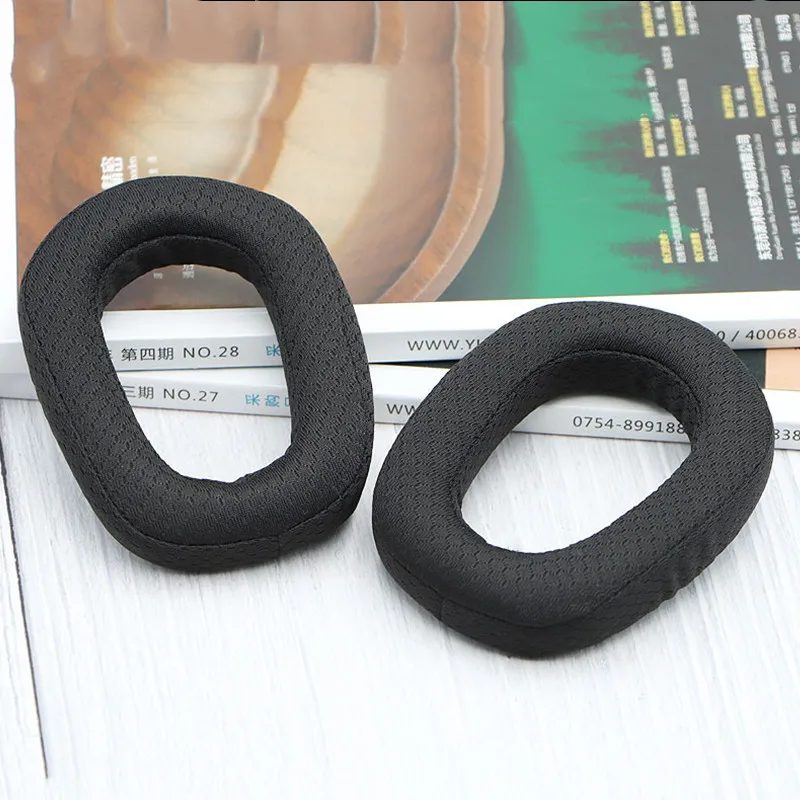 وسادات الأذن لـ Logitech G435 لـ Zone vibe100 ملحقات سماعات الأذن استبدال بطانة للأذن وسادة إسفنجة جلدية ناعمة من البروتين