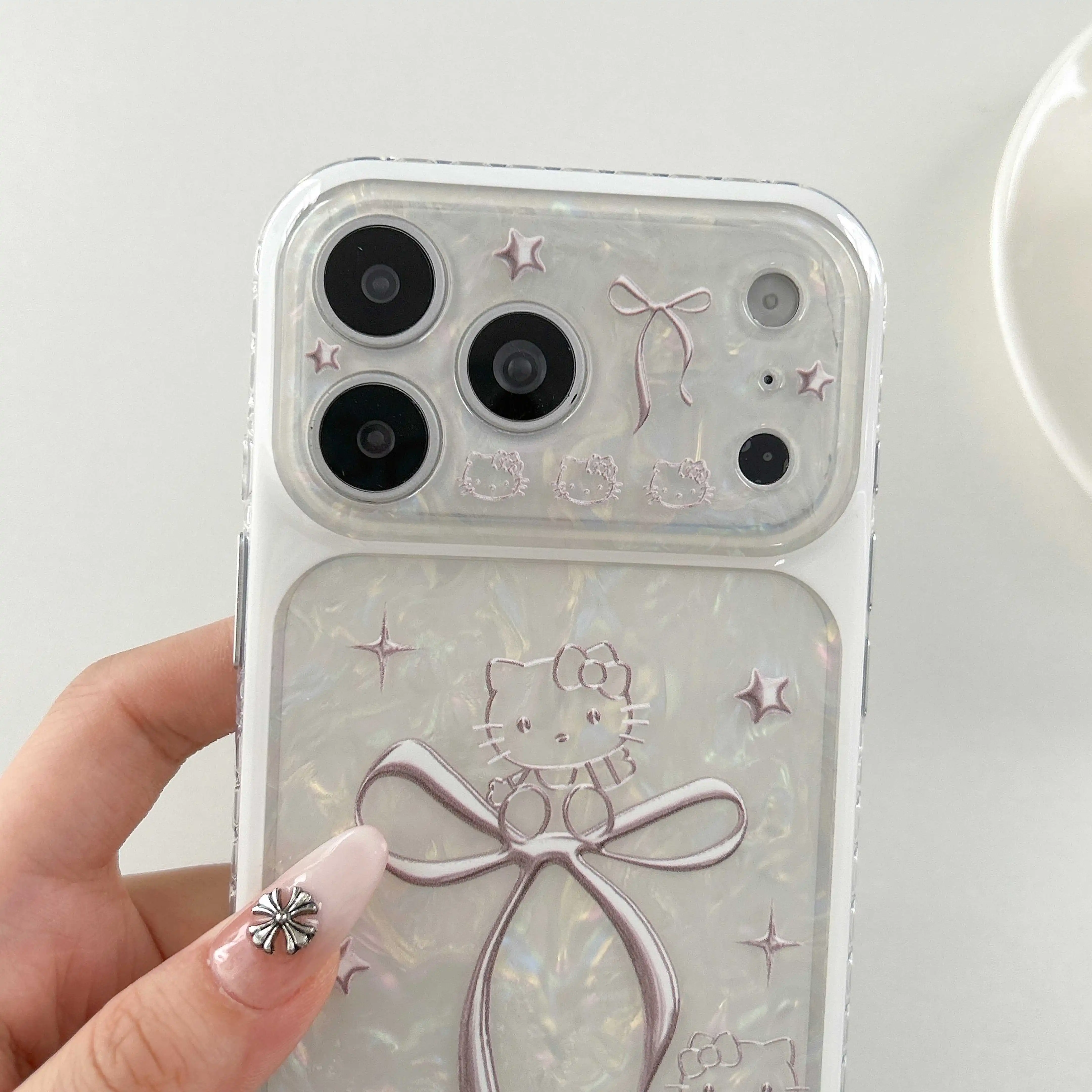 Cute Cartoon Y2K Hello Kitty Mobile Phone Case for IPhone 17 Pro Max 17 Pro 16 Pro Max 17 16 15 Pro Max Phone Case view 4