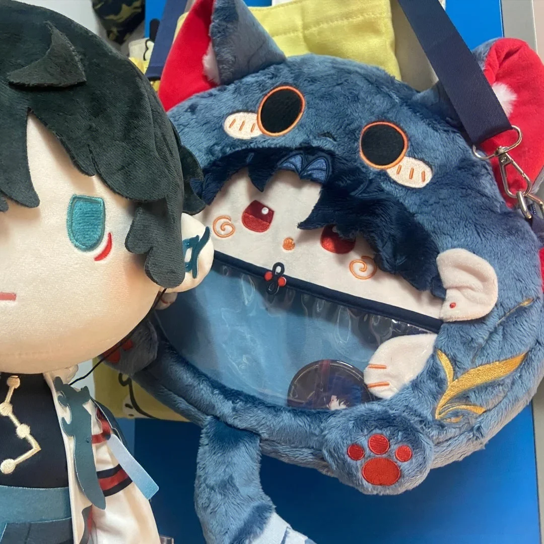 อะนิเมะเกมกระเป๋าเด็กอุปกรณ์ต่อพ่วงสินค้า ACG ยุบ Star Dome รถไฟใบมีด Crossbody กระเป๋าไหล่กระเป๋าปวดสําหรับ Badge ตุ๊กตา