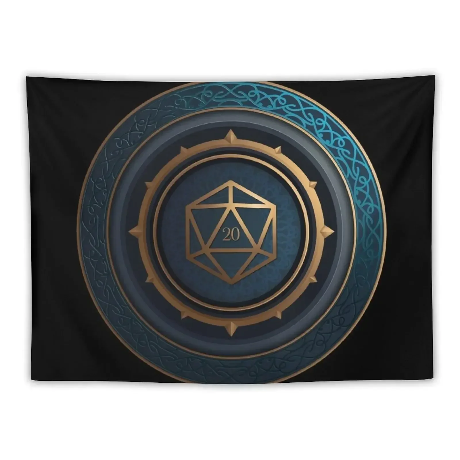 Fantasy Roleplaying Abstract D20 Dice Tapestry Wall Deco Wallpaper Decoration Wall Tapestry