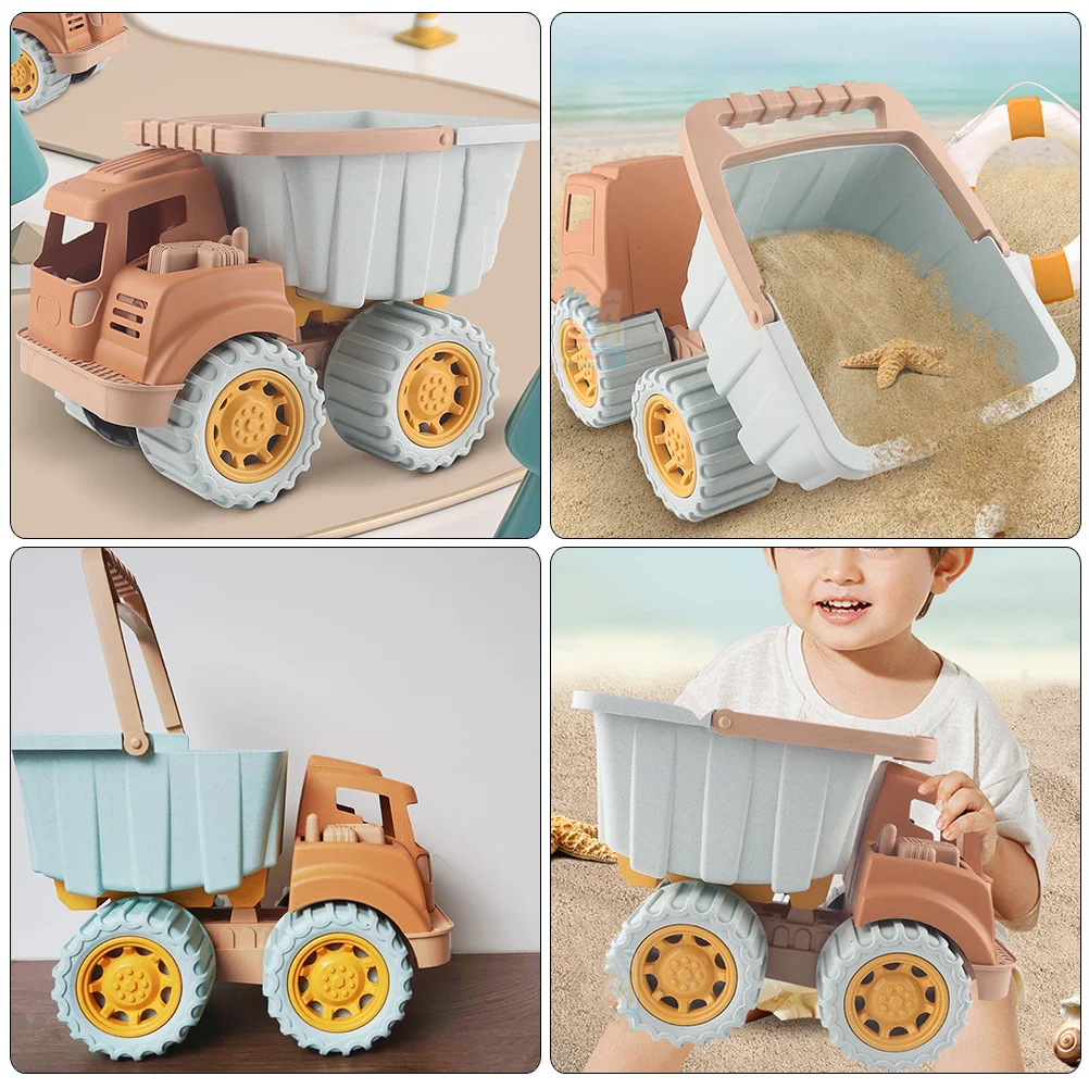 Giocattoli di sabbia Camion ribaltabile per bambini Camion da costruzione Escavatore da spiaggia per bambini di 3-5 anni Scavo per bambini