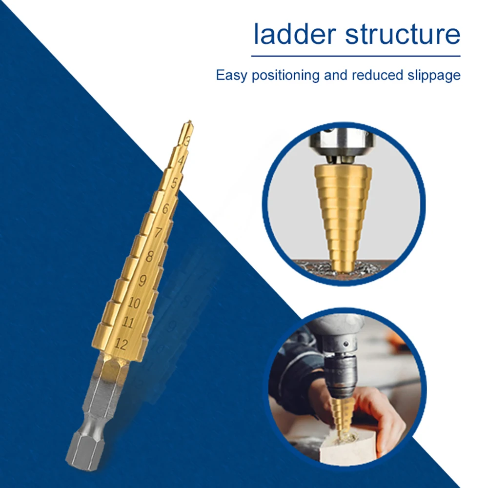 Hss Titanium Stap Boor 4-12 4-20 4-32Mm Boren Power Tools Metalen Hoge snelheid Staal Hout Hole Cutter Cone Boor Set