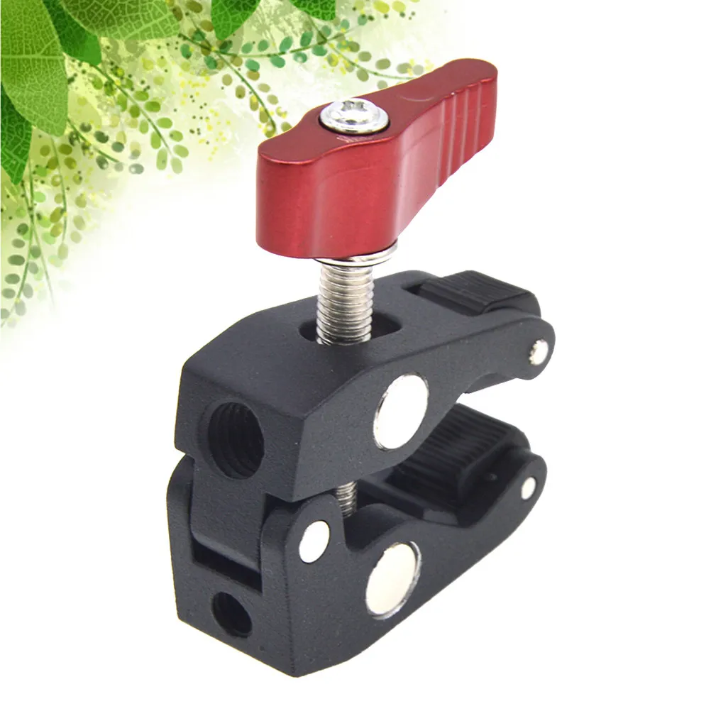 

Multi-Function Double Ball Head Clamp Metal Ball Mount Clamp for Monitor Video Light Phone GPS Screw Tripod Adjustable Position