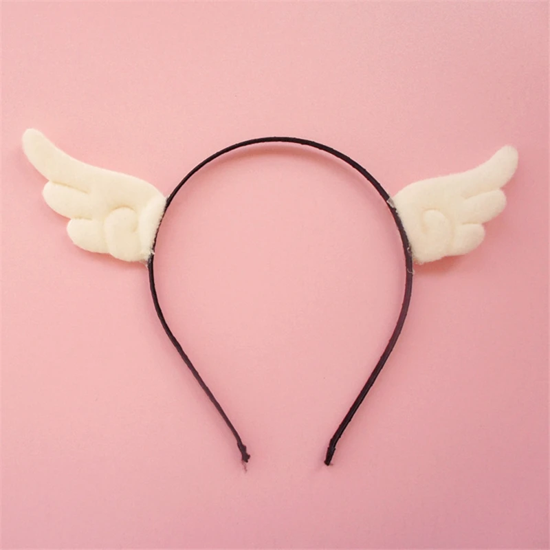 Quỷ Đầu Kawaii Thiên Thần Kẹp Tóc Băng Đầu Cosplay Phụ Kiện Tóc Treo Tường Gothic Lolita Phụ Kiện