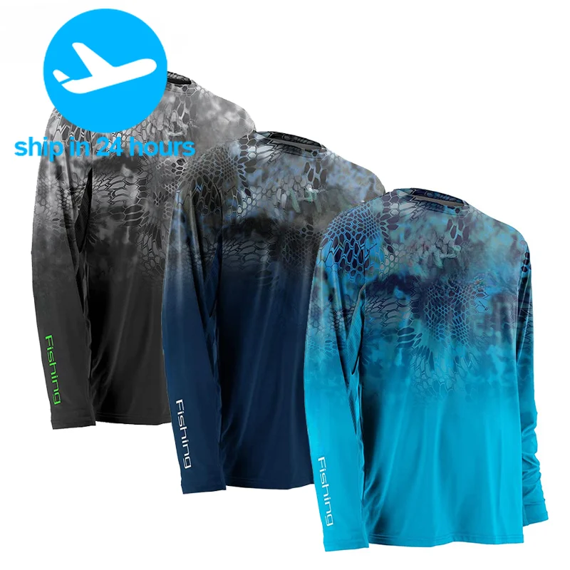 2023 New Fishing Clothing Men's Vented Long Sleeve Uv Protection Sweatshirt Breathable Tops Summer Fishing Shirts