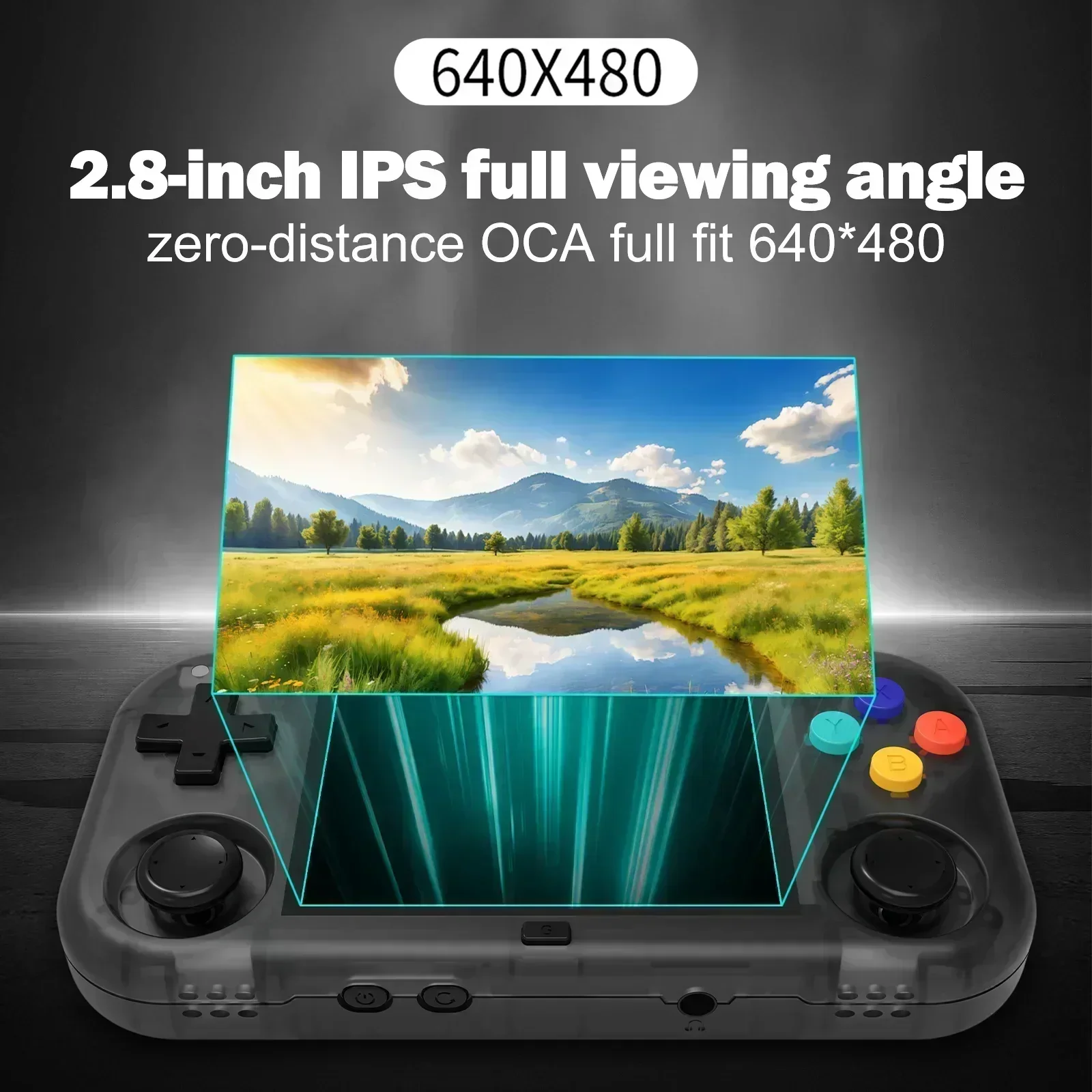 MagicX-Console de jeu portable XU Mini M, consoles de jeu ultérieures, angle de vision complet, vidéo rétro, système Linux, IPS, 2.8 pouces