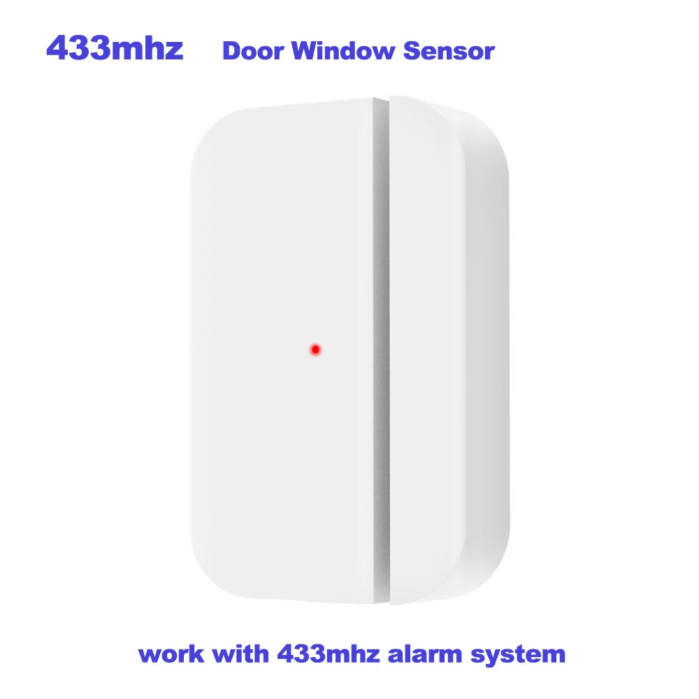 TAIBOAN Wireless 433MHz Door & Window Magnetic Sensor EV1527 for Home Smart Security Alarm System Home Burglar Alarm Kits