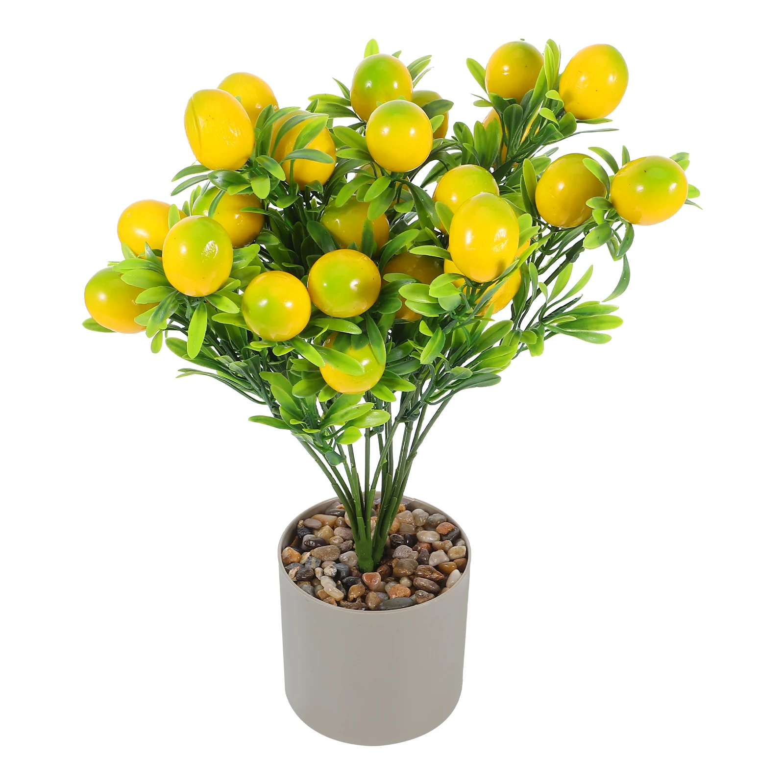 

Lemon Potted Plant Artificial Fruits Kitchen Accessories Realistic Appearance Everlasting Freshness Simulation Branch Decor