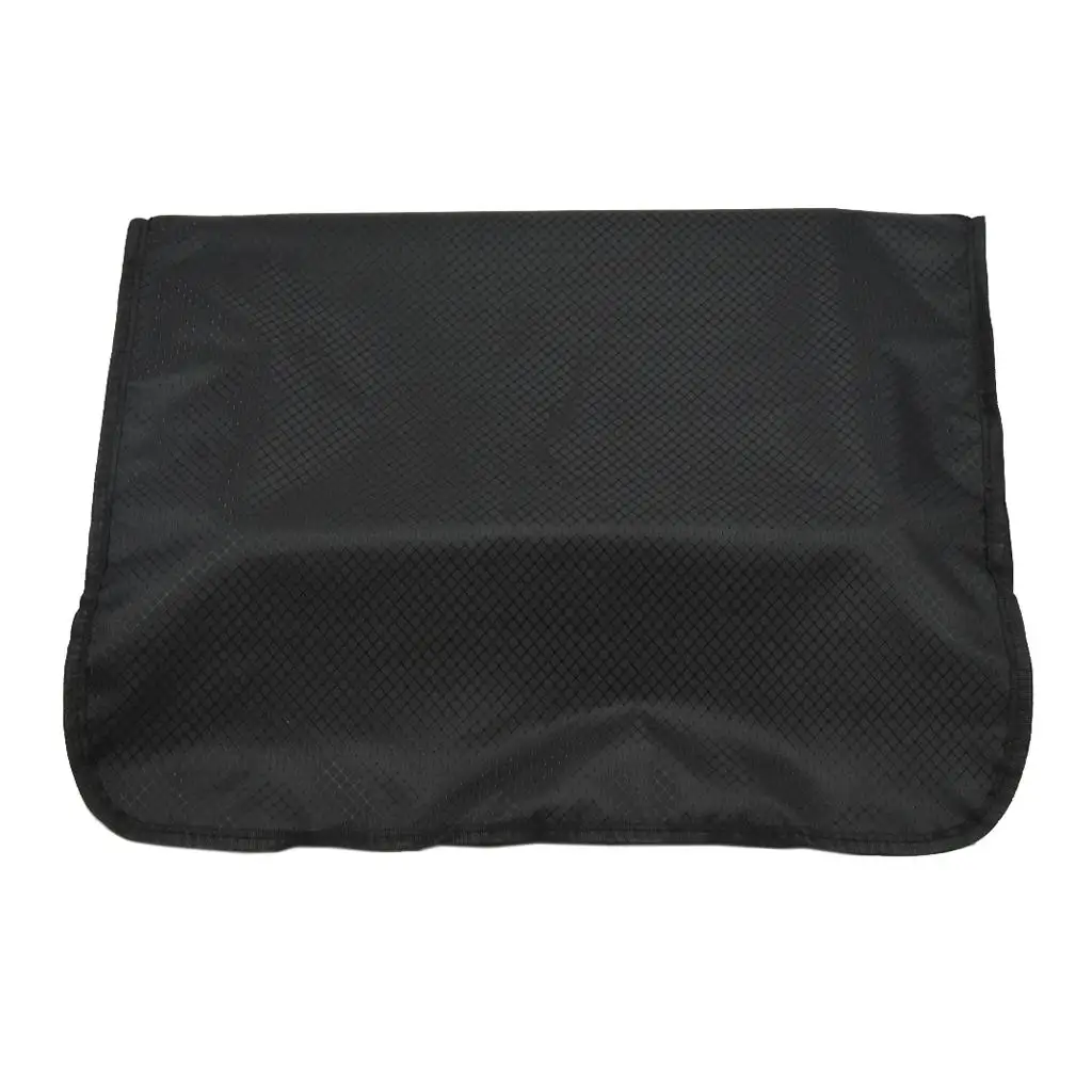 Black Square Barber Chair Back Cover Waterproof Nylon Salon Protector for Hair Stylist Shampoo Spa Seating Equipment Part