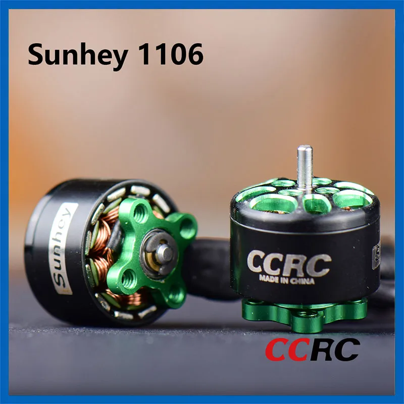 CCRC sunhey 1106 S1106 2-4S 4500KV 6500KV Brushless Motor for FPV Freestyle 2/3inch Drone DIY Parts