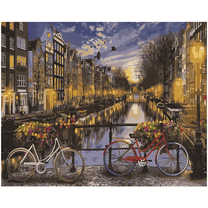 

5093591 Digital oil painting living room decorative painting sofa background wall hanging painting