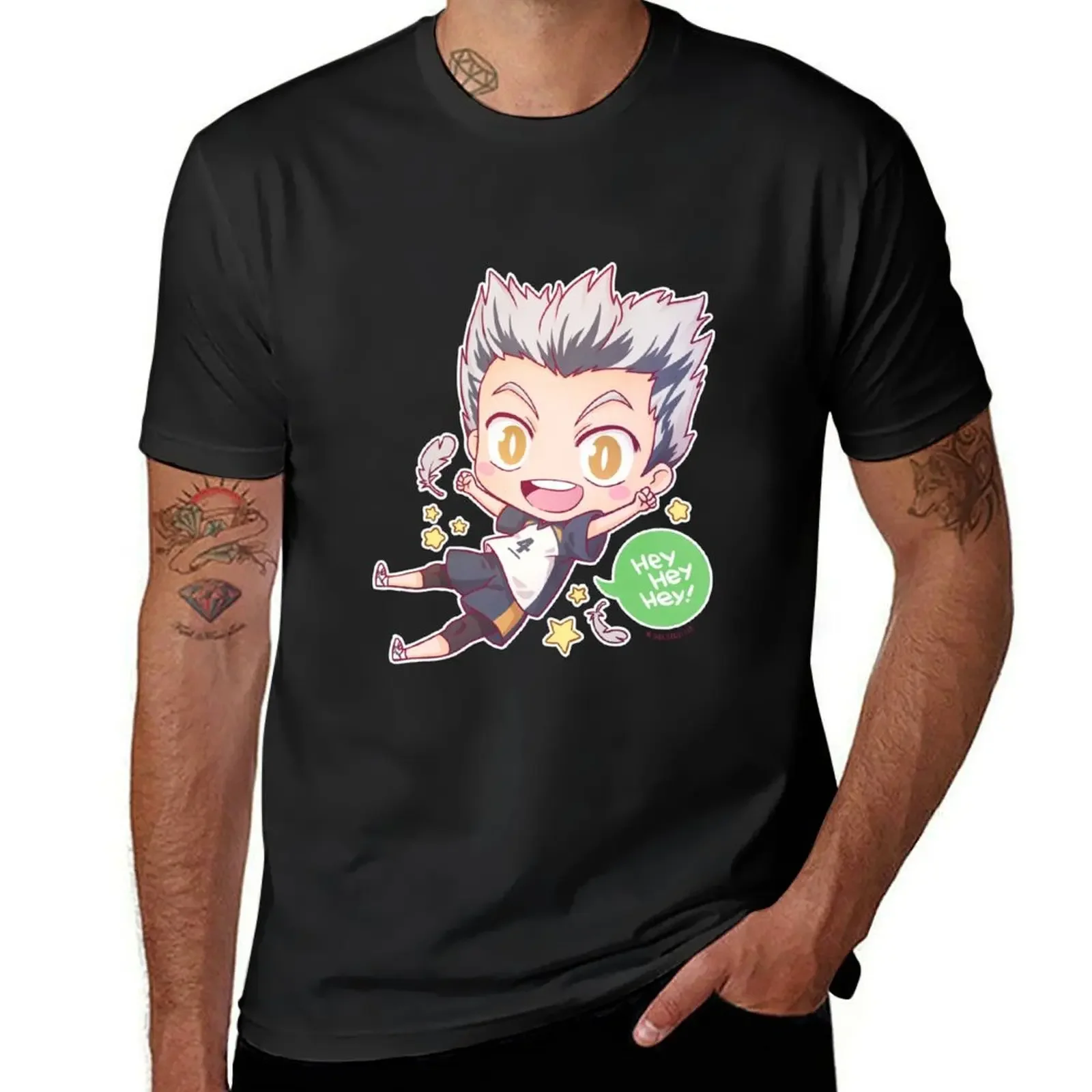 Bokuto Kotaro T-Shirt anime Aesthetic clothing summer top mens t shirts casual stylish