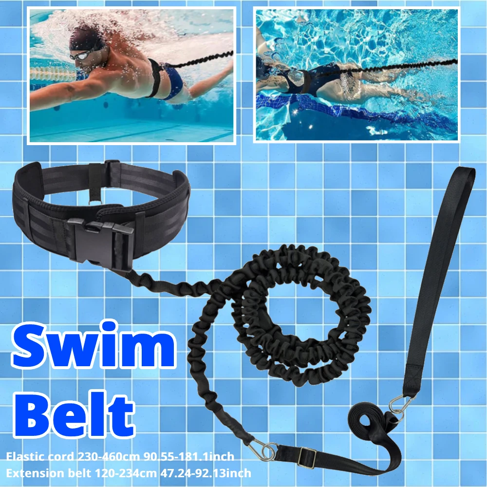 

Эспандер для плавания, тренировочный пояс для плавания, стационарный ремень для тренировки плавания в бассейне, ремни для тренировок по плаванию для взрослых и детей