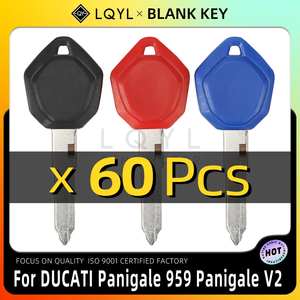 

LQYL 60 Pcs Motorcycle Key Uncut Blank Replacement KeysFor DUCATI Panigale 959 PanigaleV2 V2 Bayliss 2022