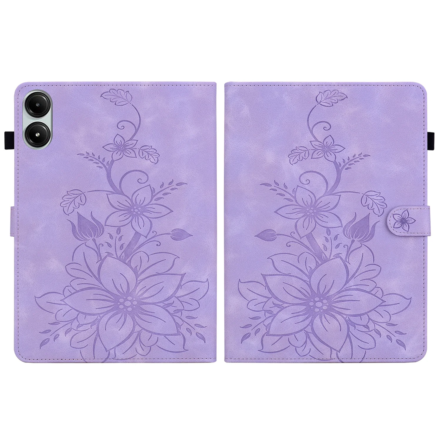 Capa luxuosa de couro pu universal para xiaomi poco pad 2405cpcfbg redmi pad pro 2024 12.1 polegadas 2405crpfdc capa com suporte ajustável