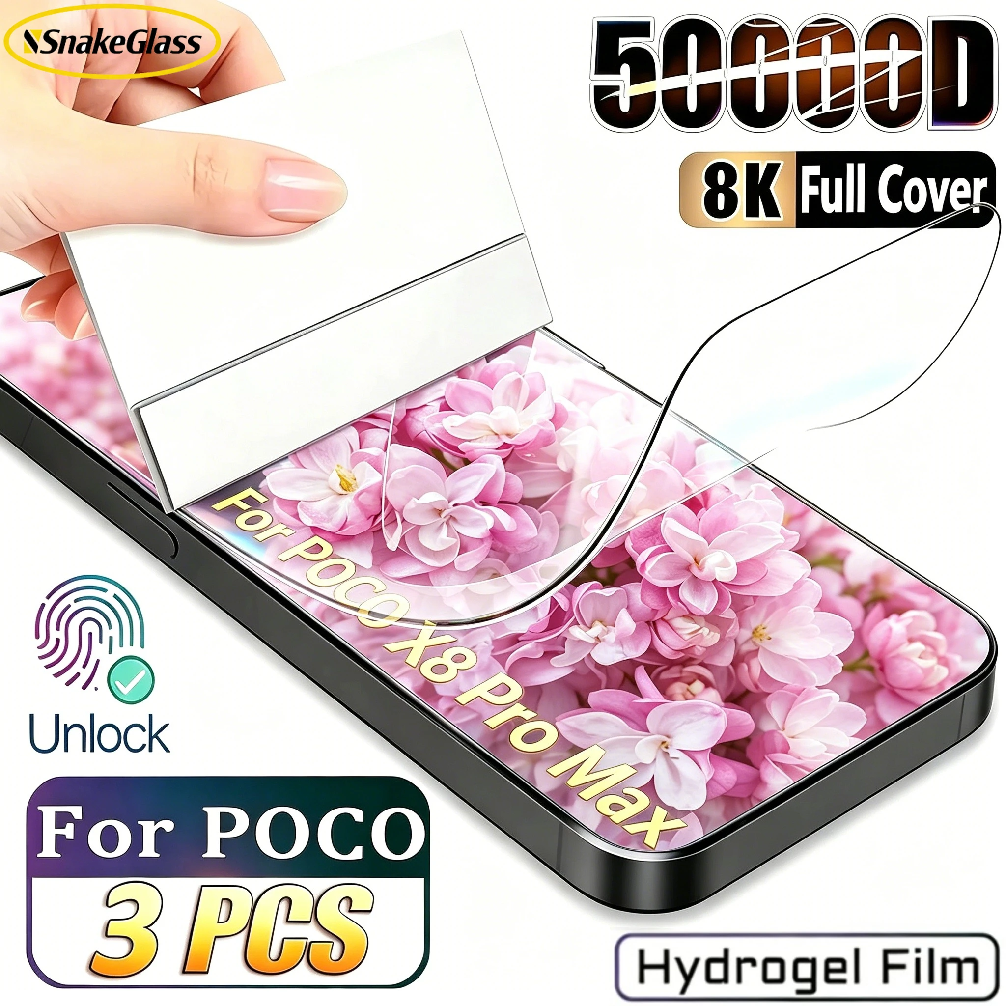 Weiche Hydrogel-Folie für Xiaomi Poco X8 Pro Max Poco F8 Pro F7 Ultra M8 Pro M7 C65 Displayschutzfolie Vollständige Abdeckung HD Schutzfolien