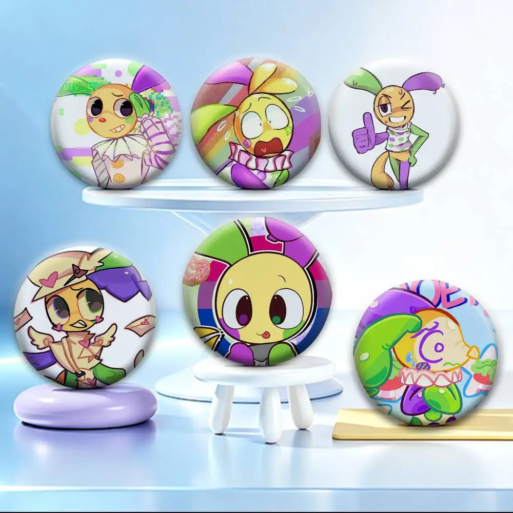 Cute Cartoon Horror L-Looey   Badges Creative Tinplate Button PinsBrooch Badge Clothes Backpack