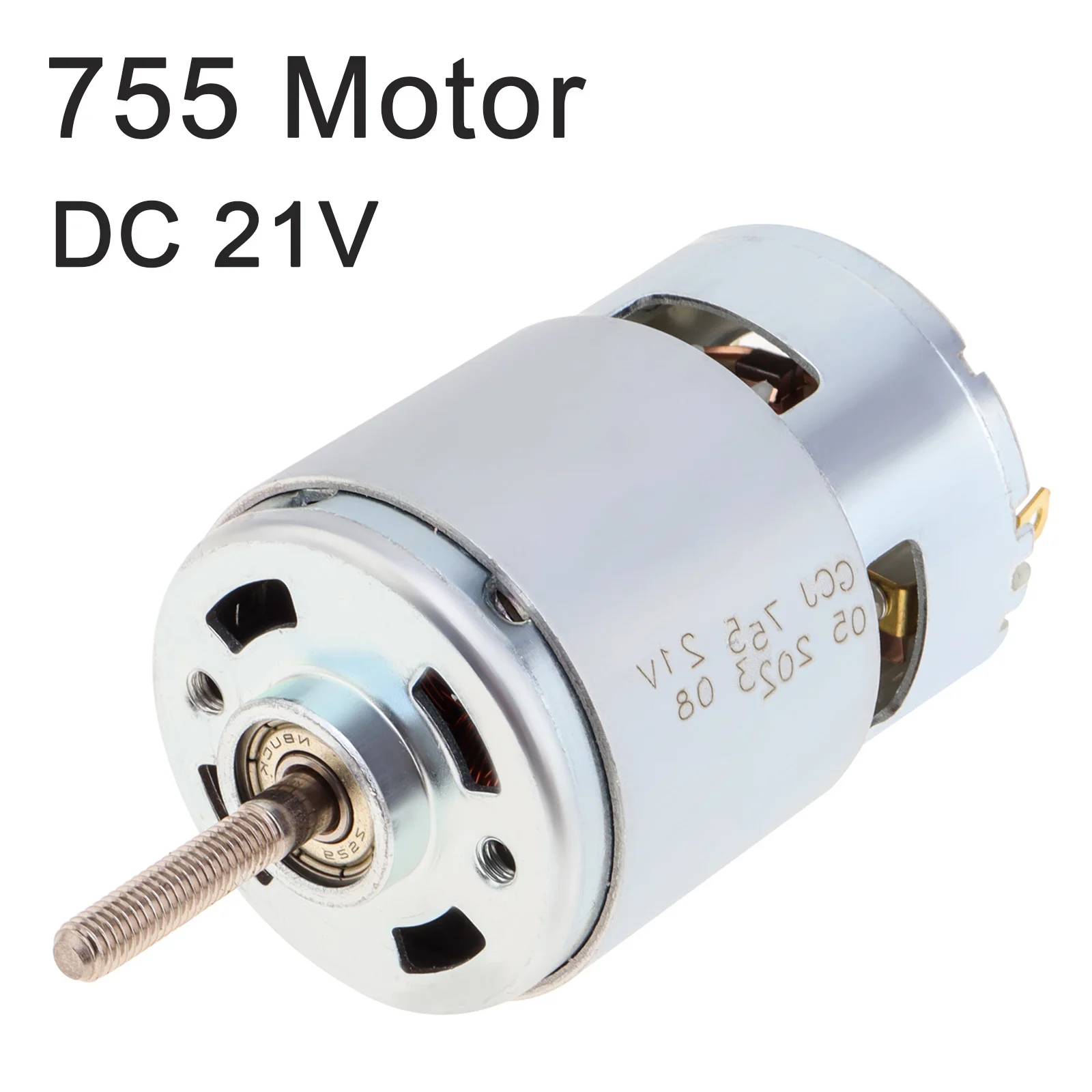 

755 DC Motor 21V Universal Motor Replacement Parts for Lawn Mower, Rechargeable Lawn Mower Replaces Electric Motors Engine