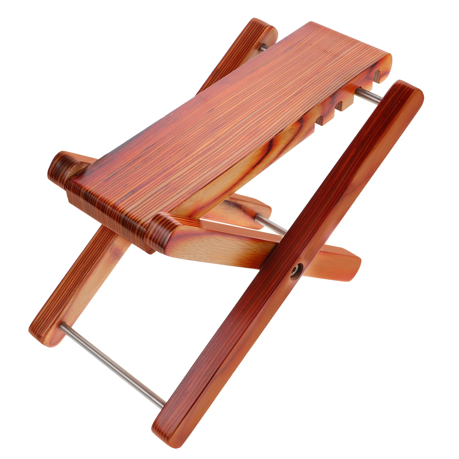 접이식 기타 발받침대 4단계 높이 조절 가능 대나무 목재 발판 클래식 및 포크 음악가용 안정적이고 편안한 지지대