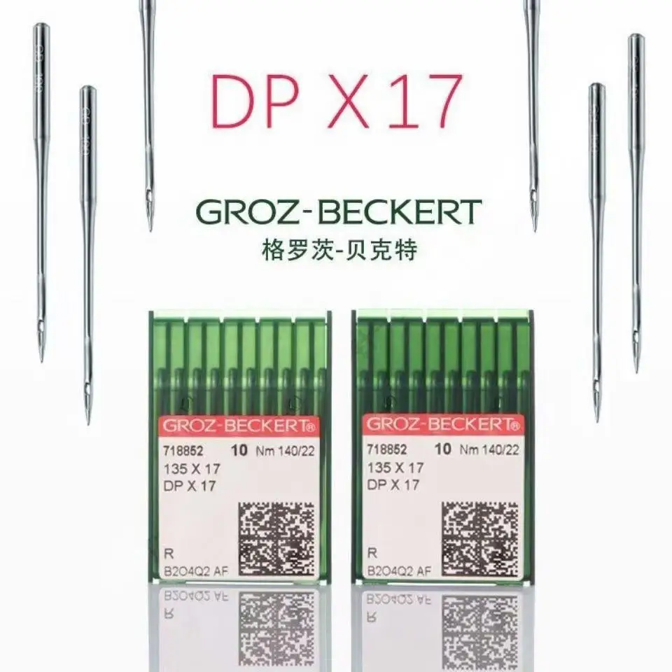 10 шт. Иглы Groz-Beckert 135×17 DPX17 серебристые для промышленных швейных машин челночного стежка JUKI Durkopp