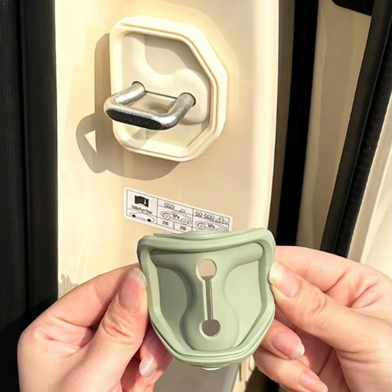 4pcs Silicone Door Lock Cover Set For GEELY Starry Wish EX2 Xingyuan Door Lock Cover Protection Buffer Accessories
