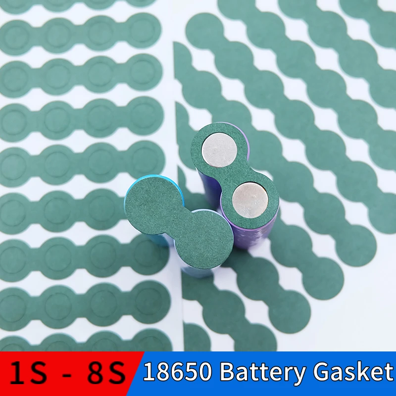 25/50/250/500pcs 18650 1S-8S Li-ion Battery Insulation Gasket Pack Electrode Insulated Tool Flat Pads Cell Barley Adhesive Paper