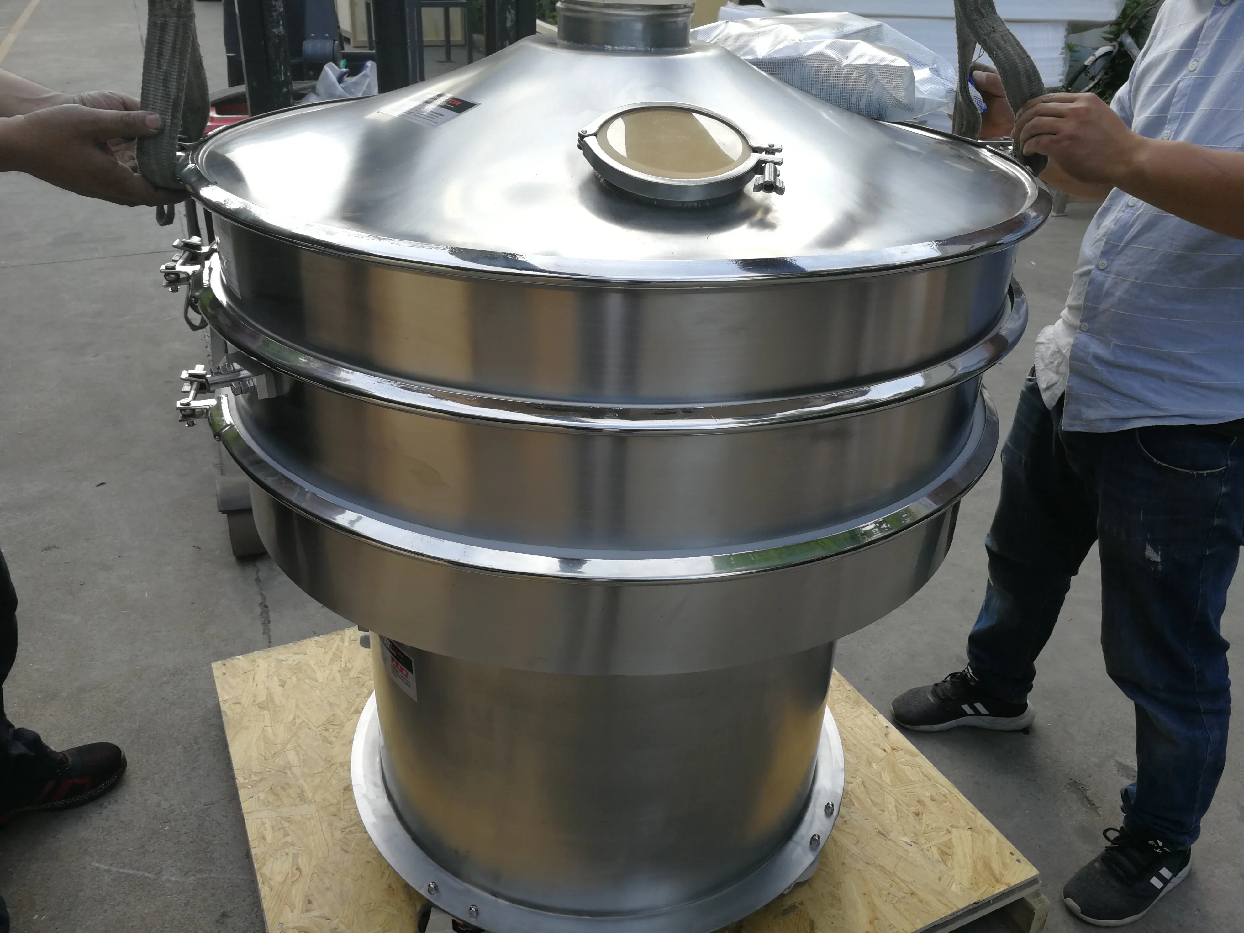 high frequency 200 mesh wheat flour rotary circular sieve shaker vibrating screen sieve machine