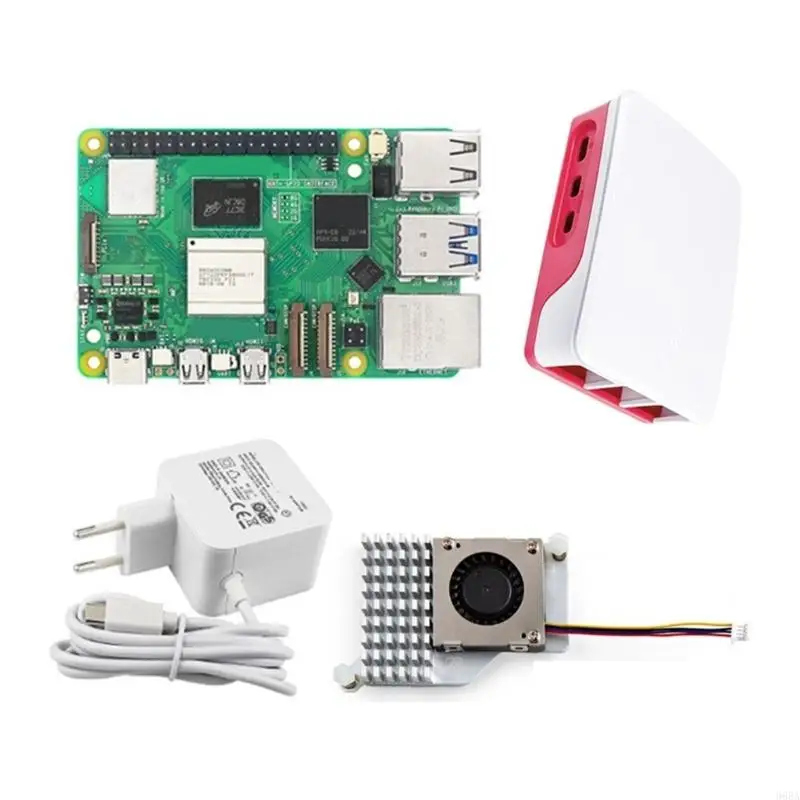96BA para RPI 5 8G BCM2712 arranque 5V 5A Suministro alimentación para construir mini PC/consola