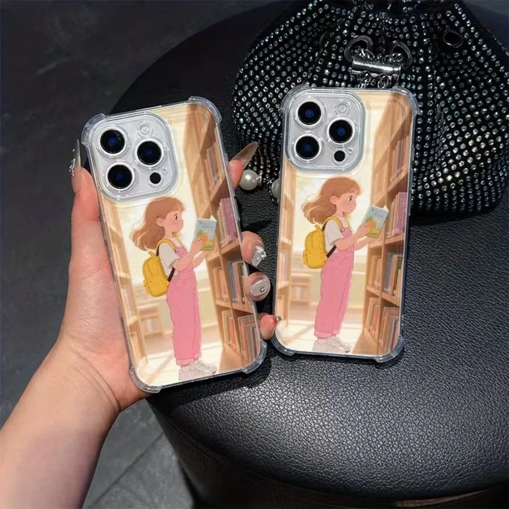 DIY Photos Customization Transparent TPU Four-Corner Anti-Fall Phone Case For IPhone 18 17 16 15 14 13 12 11 Pro Max Plus Cover view 3