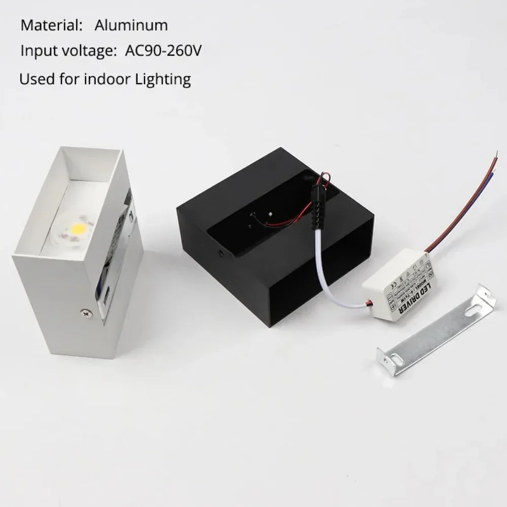 Imagem -06 - Impermeável Led Wall Washer Light Lâmpada ao ar Livre up And Down Wall Washer Jardim e Rua Decoração de Paisagem Preto e Branco 6w