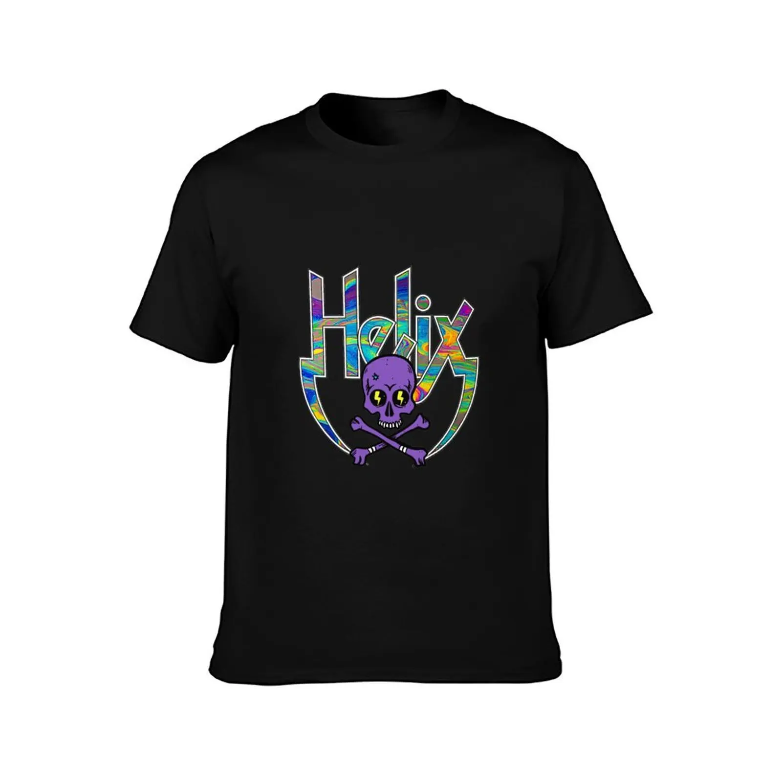 Helix Band Fan Artwork T-Shirt boys animal print animal prinfor boys cotton graphic tees black t-shirts for men