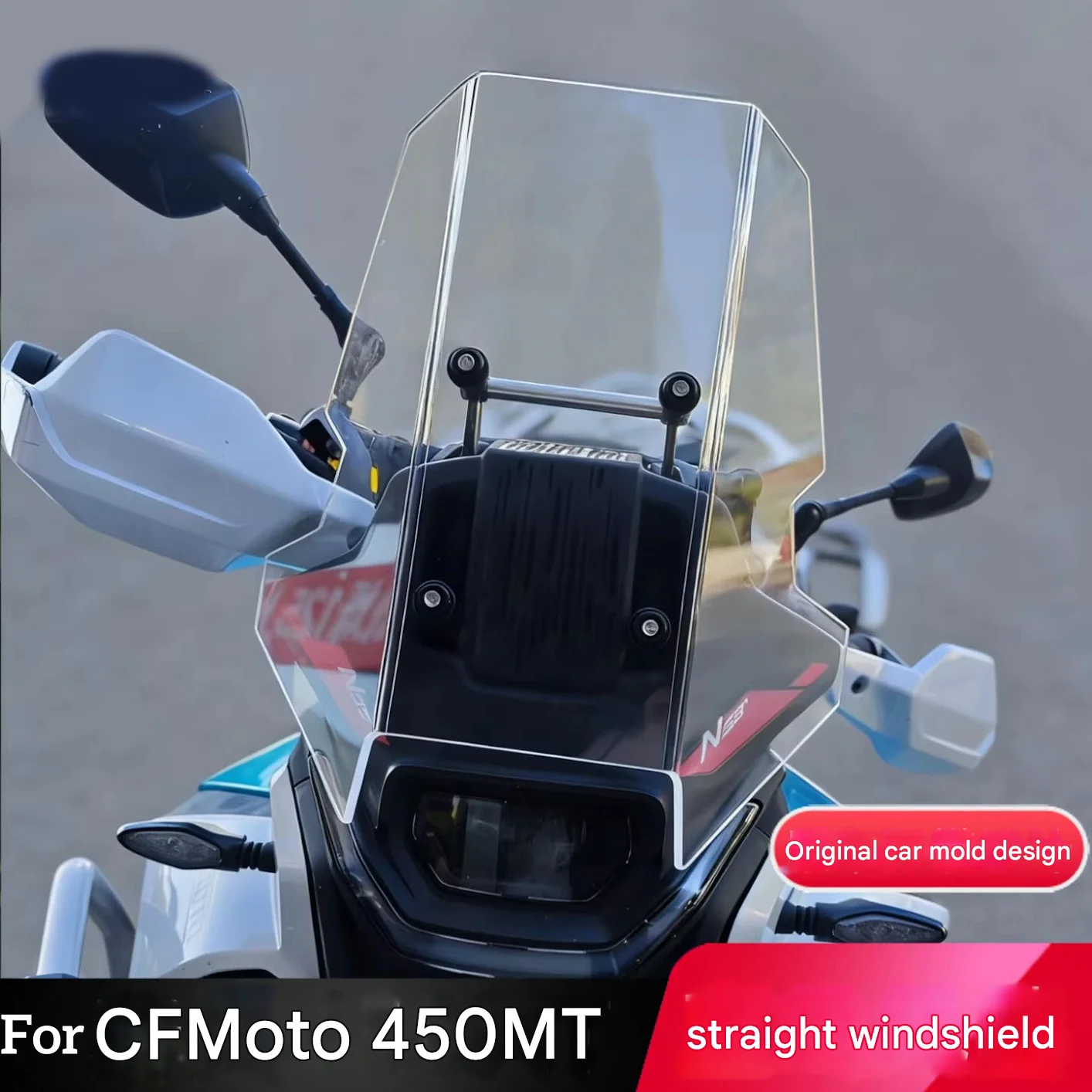 For CFMOTO 450MT Special modification accessory for straight windshield deflector for windshield defrosting
