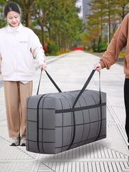 Oversized mobile duffel bag Clothing quilt storage bag Sturdy travel mobile duffel bag Moving clothes doggy bag saves space