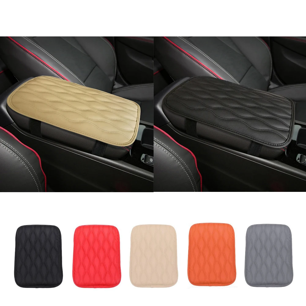 Car Interior For Honda Odyssey Pilot Vezel Stream Shuttle URV Inspier XRV Leather Car Armrest Mat Auto Armrests Storage Box Mats