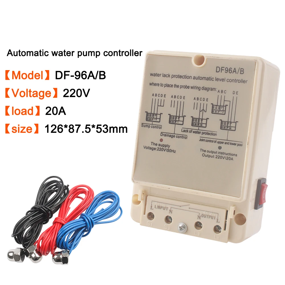 DF-96A DF-96D DF-96DK automatic water level controller Pump Controller Cistern Cistern Automatic Liquid Switch with 3 probes